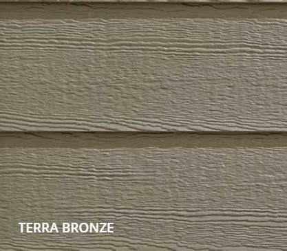 terra bronze siding on house with coppertone metal roof|diamond kote terra bronze.